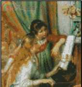 The Art of Stitching Girls at the Piano
