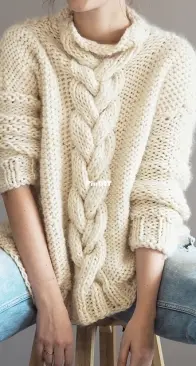 Cable Knit Jumper by Lauren Aston Designs