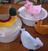 Crochetroo - Crazy Casserole Pot Toppers