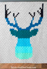 Make and Do Crew - Jess Coppom - Be a Deer C2C Afghan - Free