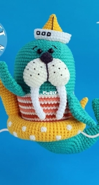 Natura Crochet - Natasha Tishchenko - Triton the Walrus - Russian