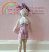 Once Upon a Yarn - Claire Olivia Golden - Crocheted Barbie