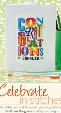 Celebrate in Stitches - Congratulations by Emma Congdon from Cross Stitch Collection 238 PCS + XSD