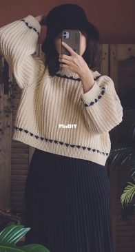 Delia Sweater by Irene Lin