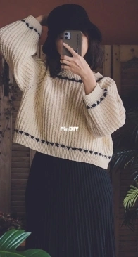 Delia Sweater by Irene Lin