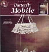 Annies Attic 892411 - Elizabeth Ann White - Butterfly Mobile