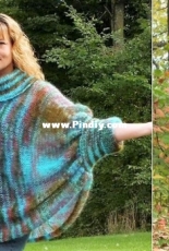 Side to Side Poncho-Fondle Patterns by Michelle Porter