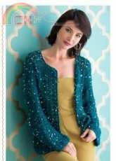 Red Heart -  Melissa Leapman - LW4597 Evening Cardigan - Free