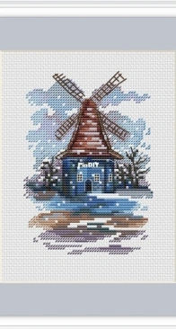 Winter Mill by Elena Lartsova