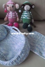 Bas and Sas sleeping monkey