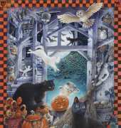 HAED HAEDLAI 4148 Lesleys Cats At Halloween by Lesley Anne Ivory