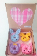 EbonykattAmi - Ebony Ce - Animal Donuts Amigurumi Pattern - Free