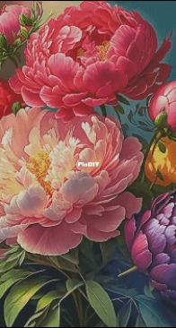 Alladin - Peonies 1187 by Tatiana Kholodenko