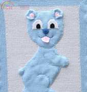 Rainbow Valley - Helen Free -  Bear 3D baby blanket