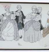 Catkin Embroidery Designs Cinderella Midnight, Blackwork