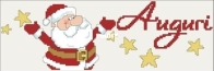 Best wishes with Santa Claus on board /Auguri con Babbo Natale x bordo by Ricamare