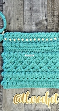 TL Crochet - Tracy Collins - Boho Beaded Pouch