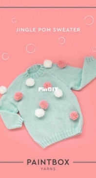 Jingle Pom Sweater PaintBox Yarns Free