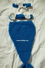 mermaid diaper cover set