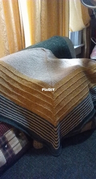 Morning Coffee Shawl by the sampler girl -Updated