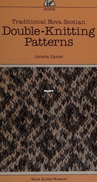 Traditional Nova Scotian Double-Knitting Patterns by Janetta Dexter