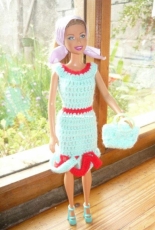 Maguinda Bolsón - Priscila dress and bag set for dolls