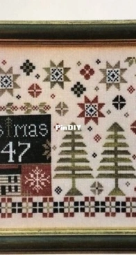 The Scarlet House Coverlet Christmas PCS