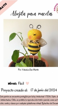 Retacitos de Encanto - Valeska San Martin Moll - Bee for Pots - Abejita para Macetas - Spanish - Free