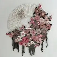 Hearts XXL Wol and Garens - Hellen Klos - Suzan - Happy Flower Mandala - Dutch