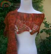 20 Cornucopias Shawlette or Scarf by Pam Jemelian