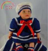Maggies Crochet - Sailor Doll Outfit 15-18 inch doll