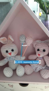 Jeanette Kemp - Mini Bear and Bunny - Mini Beer en Konijn - Dutch - Free