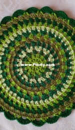 Power of green granny doily