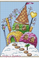 Ice Cream House From the Sweet City Series by Maria Brovko