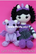 Left Handed Crocheter - Jennifer Adams - Sage and Her Dragon