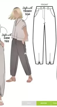 Style Arc - Kew Woven Pant - Sizes 10-22