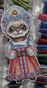 Maga Stitch - Forest Tea Party. Ferret by Maria Karavaeva