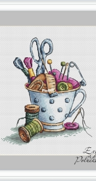 Handicraft Mug by Evgeniya Poluektova
