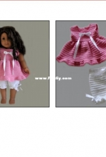 Tilda and Filur - Susanne Fagelberg - American Girl Outfit - Pyjama Top and Bloomers