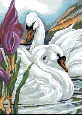 Zolotoe Runo Z-019 Swans ideal couple xsd + pcs