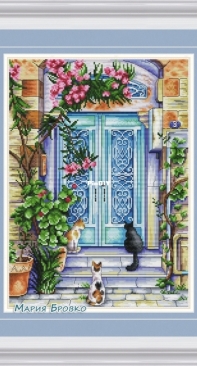 Дверь в лето- Door To Summer /Cats Near the Door by Maria Brovko