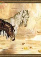 Riolis PT-0003 - Horses in The Rain
