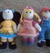 Tiny Knitted Dolls for Kids by Janet Clark