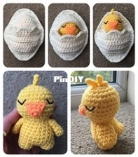 Laura Loves Crochet - Laura Sutcliffe - Chick in an Egg Sleeping Bag
