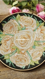 Ring oroses - Rose Hoop by Durene Jones from Cross Stitch Gold 118 XSD