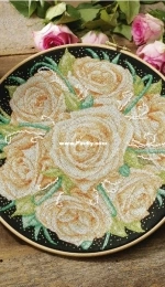 Ring oroses - Rose Hoop by Durene Jones from Cross Stitch Gold 118 XSD