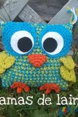 L amas de laine - Sandra La Madeleine - Square Buddies the Owl - free