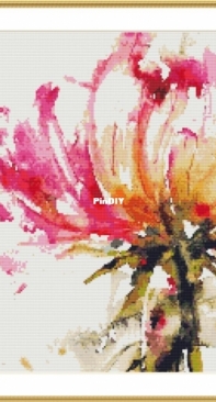 Cross Stitch TR - Watercolor Flower