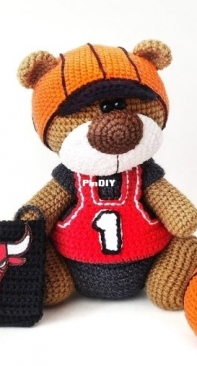 Crochet Wonders Design - Crochet Funny Bear - Olga Kurchenko - Outfit Basketball Player for bear