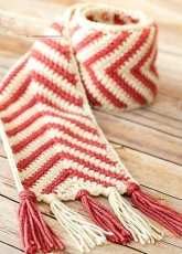 Petals to Picots - Kara Gunza - Chevron Ripple Scarf